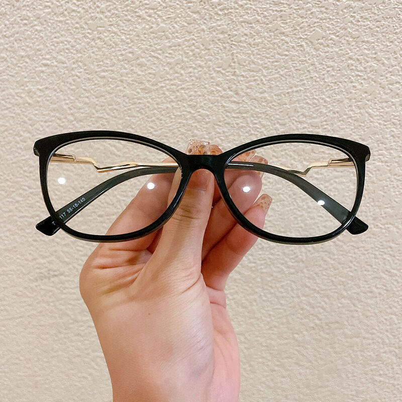 Lydis Cat Eye Black Glasses