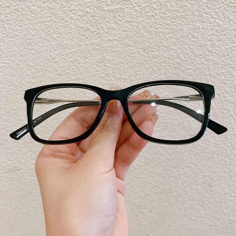 Vinc Square Black Glasses