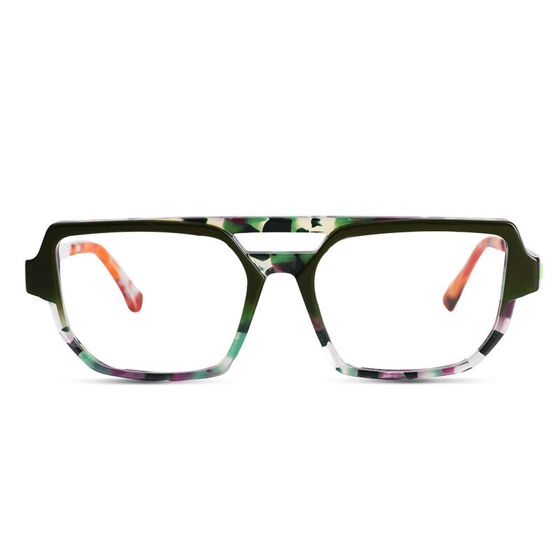 Hawthorne Aviator Green Glasses