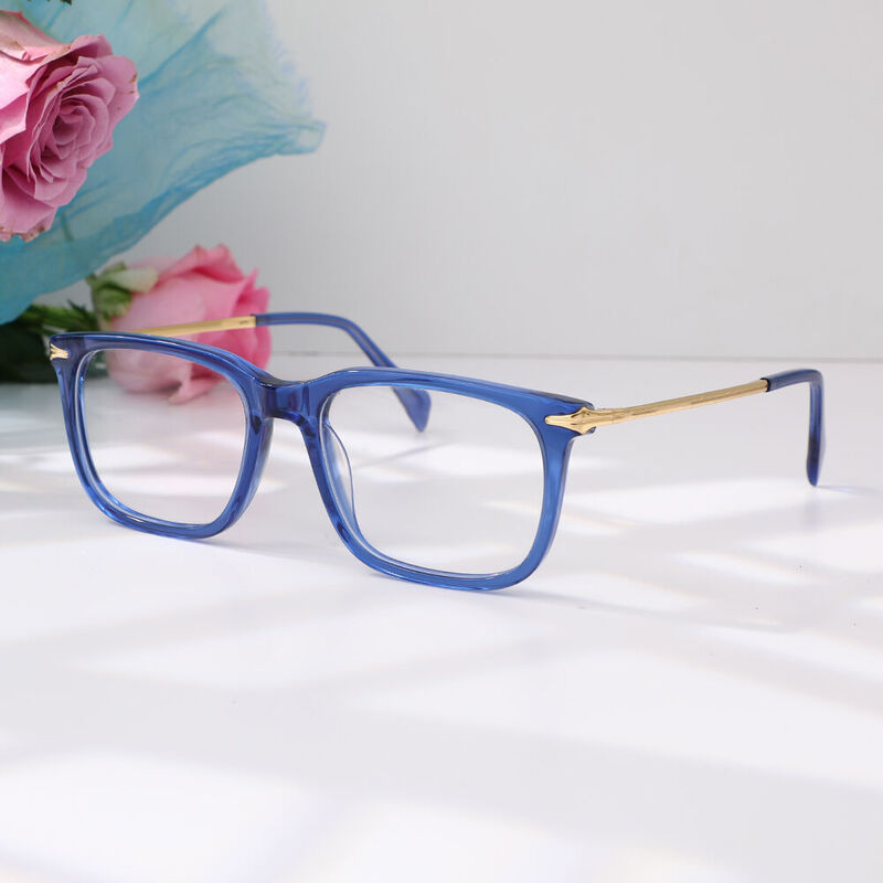 Thomson Rectangle Blue Glasses