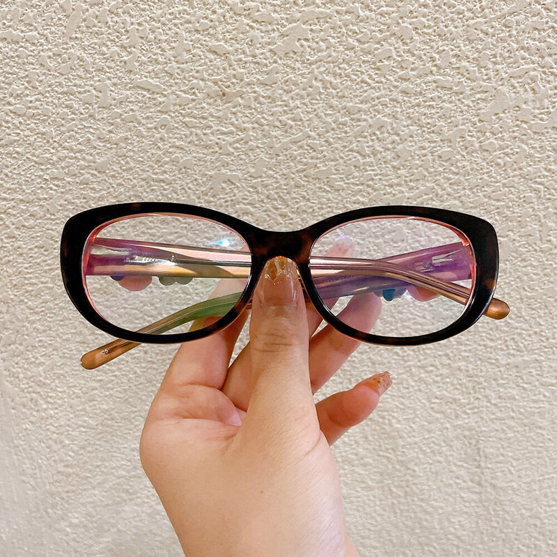 Athen Cat Eye Brown Glasses