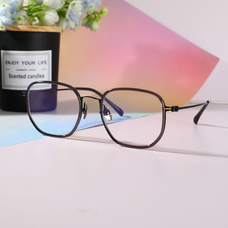 Carl Square Gray Glasses
