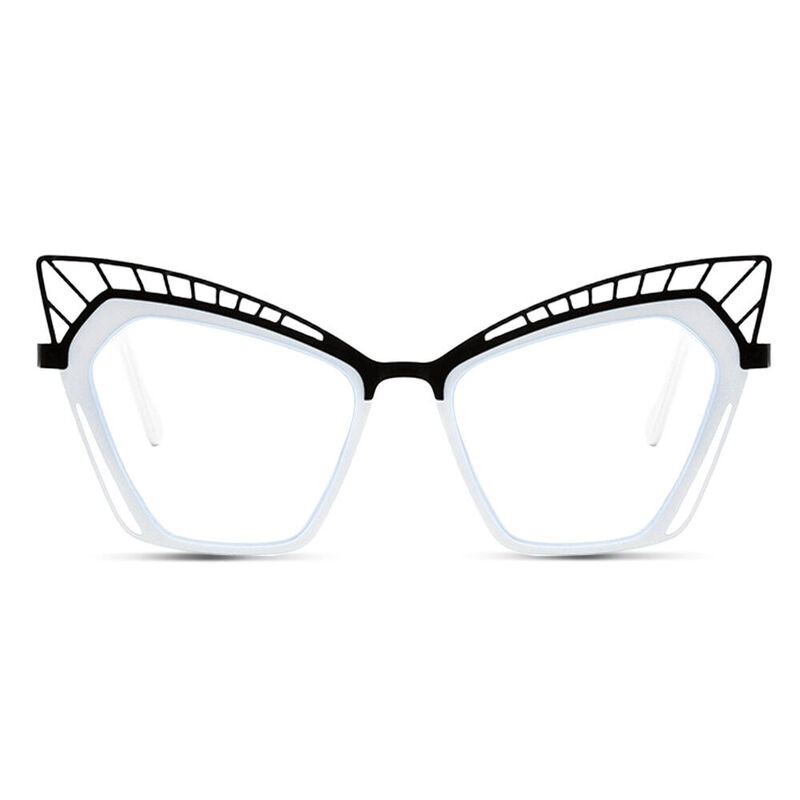 Eisenhowe Cat Eye White Glasses
