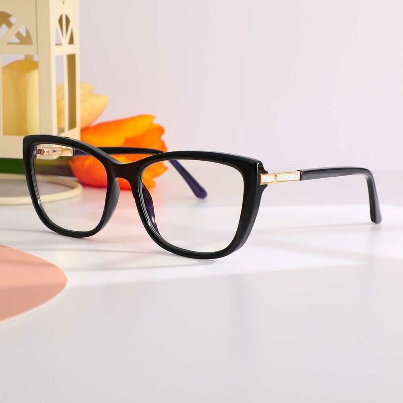 Occhiali da Vista Erica Cat Eye Nero