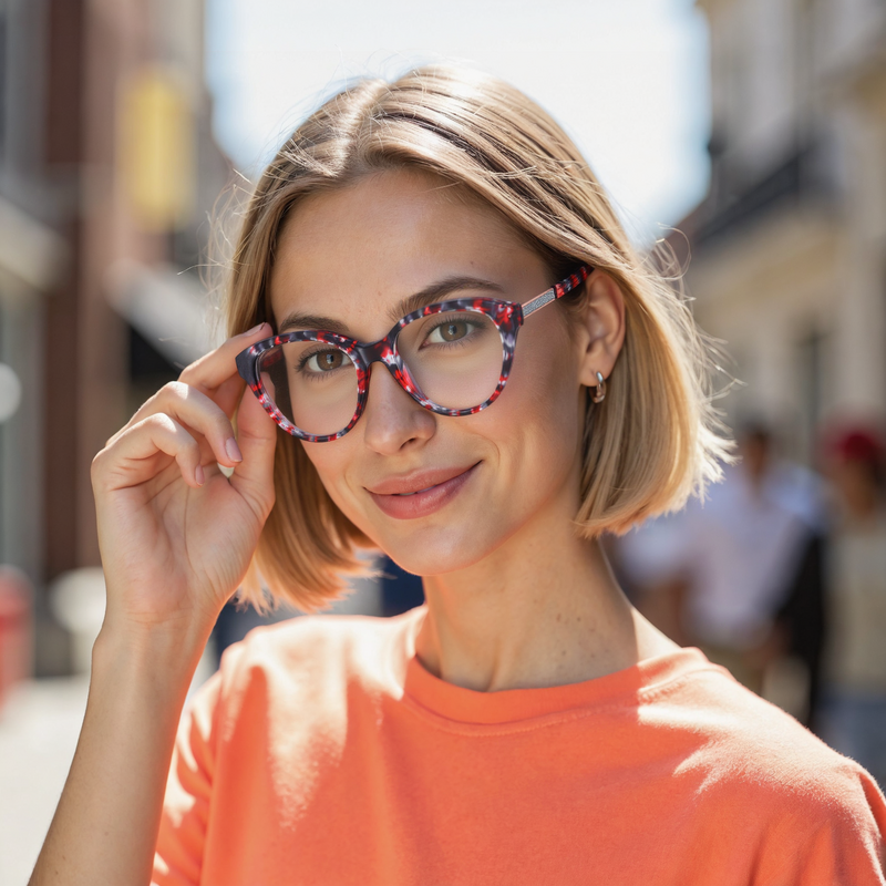 Carol Cat Eye Rote Brille