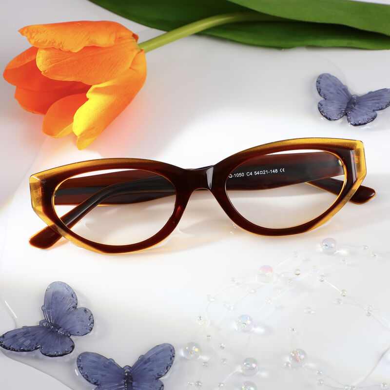 Lunettes de Vue Agatha Cat Eye Marron