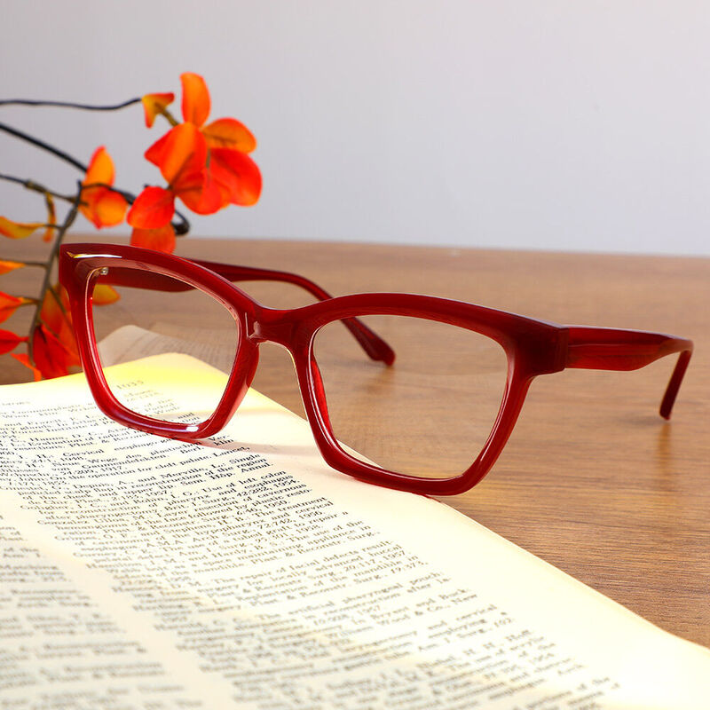 Occhiali da Vista Griselda Quadrato Rosso