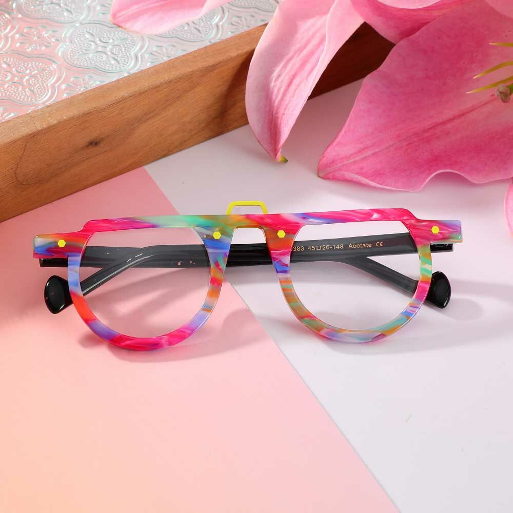 Maria Round Pink Glasses