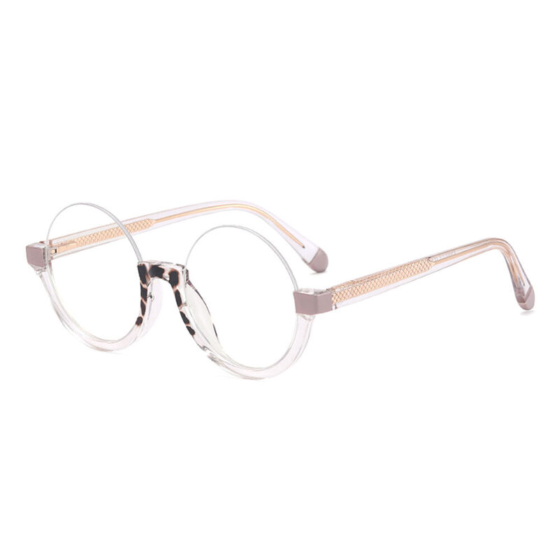 Mildred Round Grey Glasses