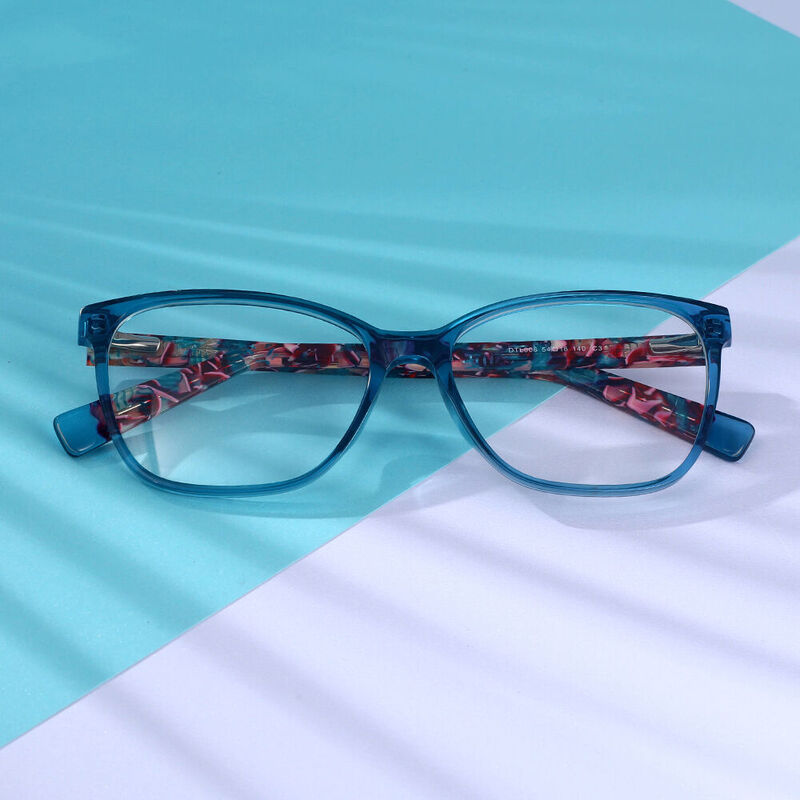 Gafas Graduadas Cuadradas Azules Lush