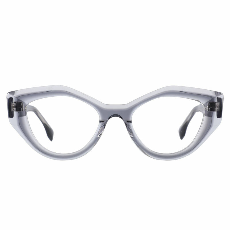 Louisa Cat Eye Gray Glasses