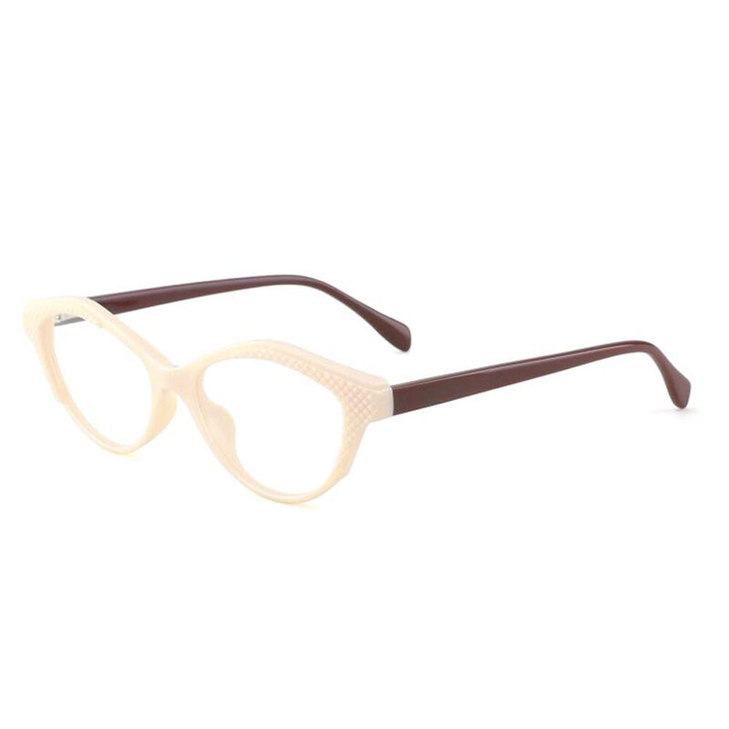 Casey Ovale Beige Brille