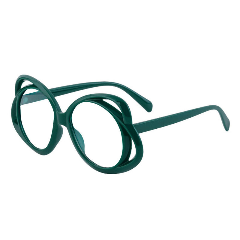 Harold Round Green Glasses