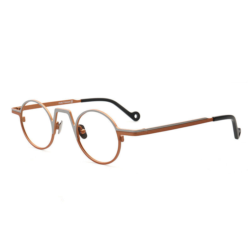 Davieea Runde Orange Brille
