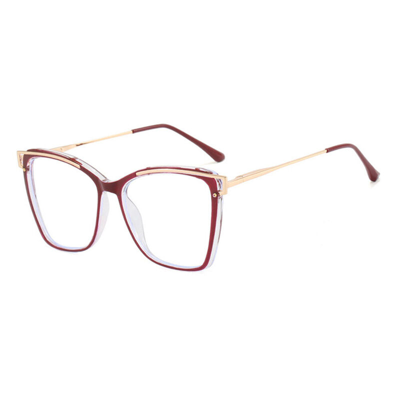 Lunettes de Vue Anderio Cat Eye Rouge