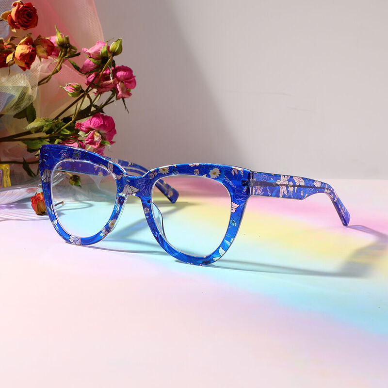 Benjam Cat Eye Blue Glasses