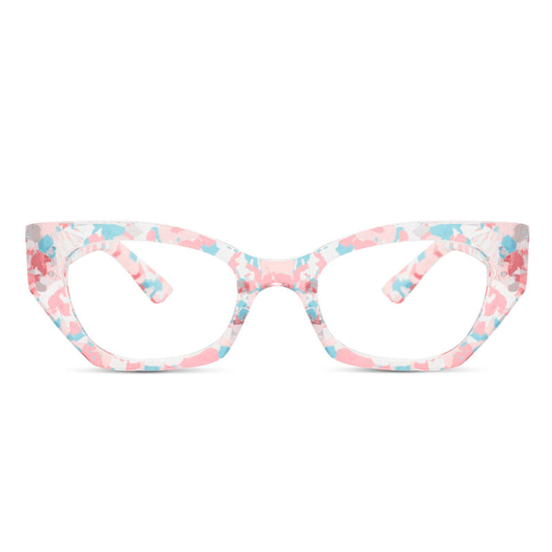 Brook Cat Eye Pink Glasses