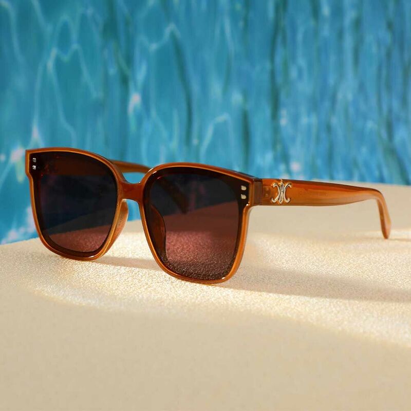 Rosalind Square Purple Sunglasses
