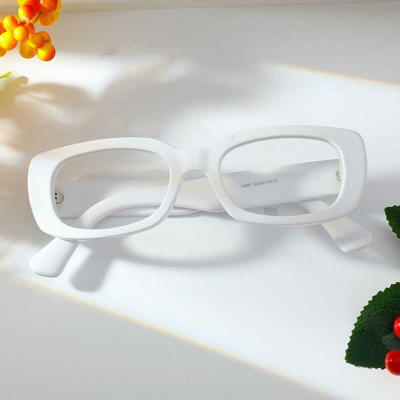 Occhiali da Vista Letitia Rettangolare Bianco