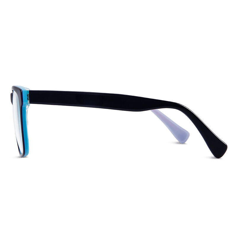 Lyuba Square Blue Glasses