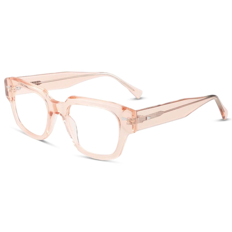 Blanco Square Pink Glasses