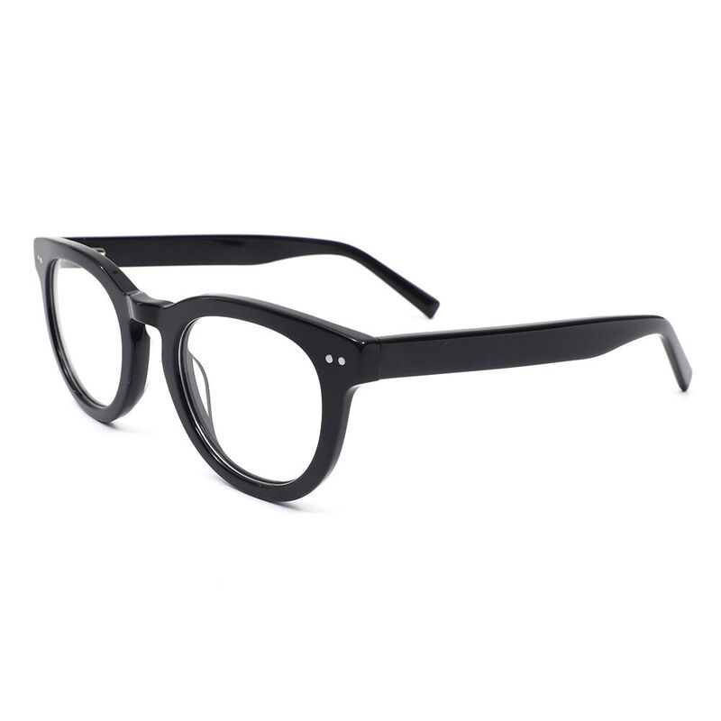 Marez Round Black Glasses