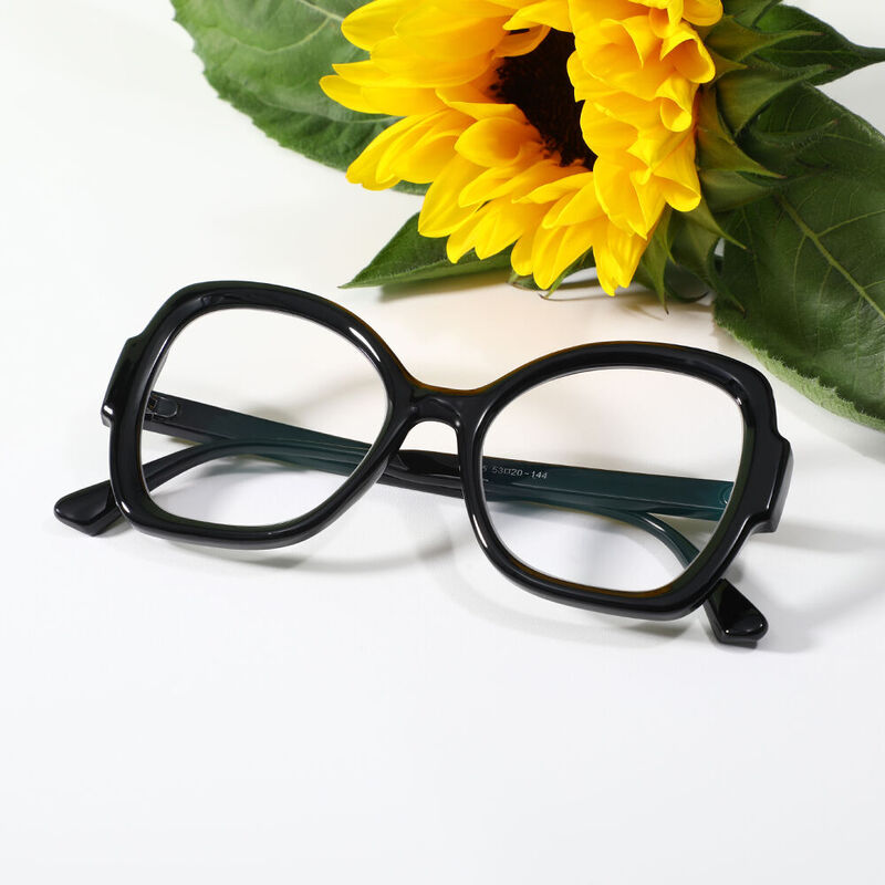 Auguis Cat Eye Black Glasses