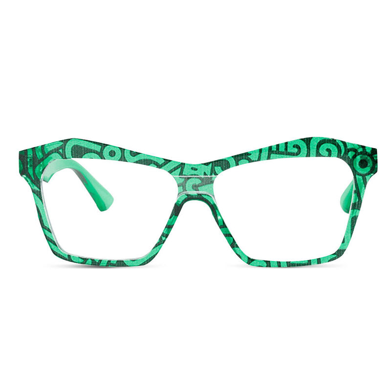 Norton Cat Eye Green Glasses
