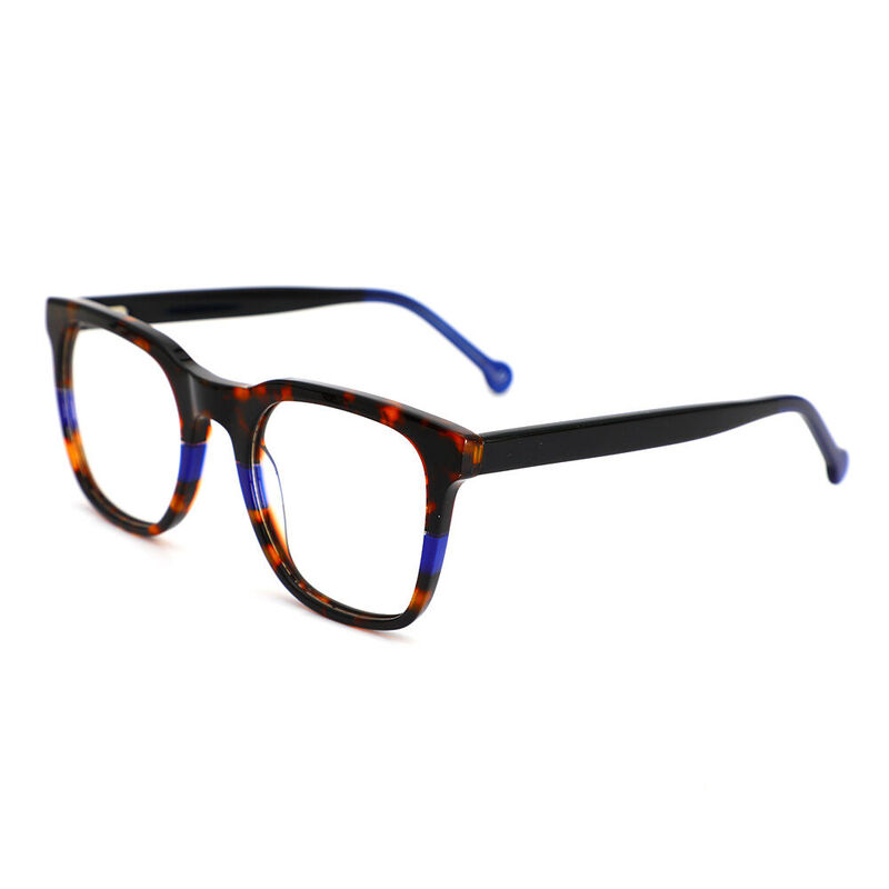 Lizzie Square Black Glasses