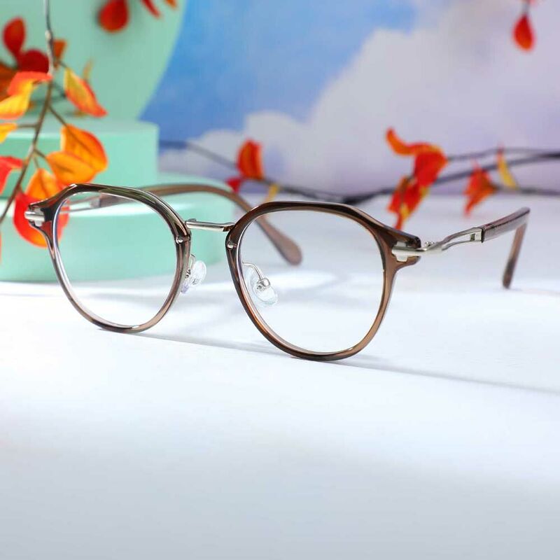 Moira Round Brown Glasses