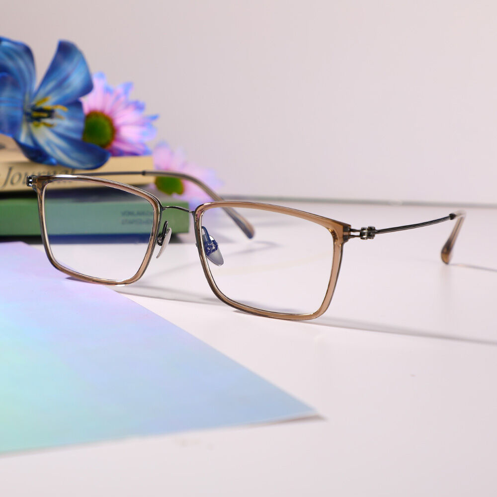 Alfred Rechteckig Braun Brille