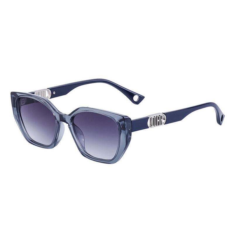 Daphne Cat Eye Blue Sunglasses