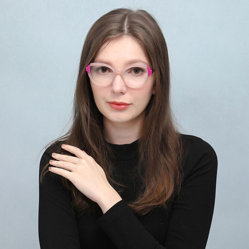 Wallis Cat Eye Pink Glasses
