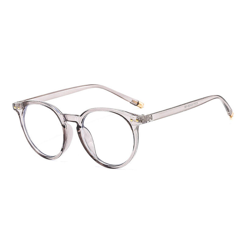 Earle Round Gray Glasses
