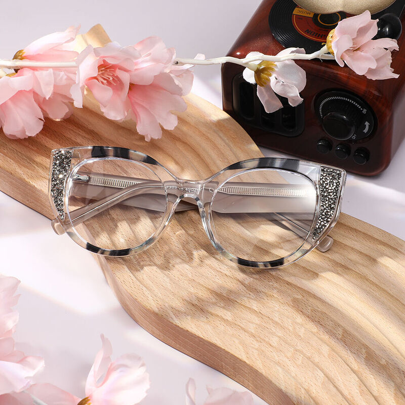 Clau Cat Eye Purple Glasses