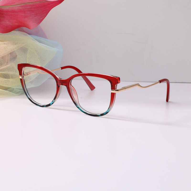 Maree Cat Eye Red Glasses