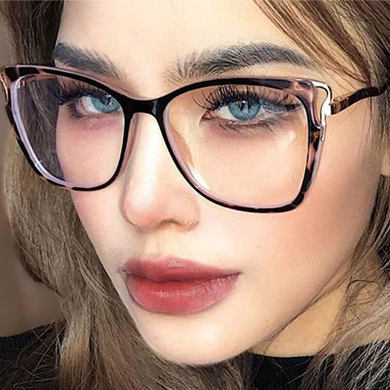 Henry Cat Eye Leopard Glasses