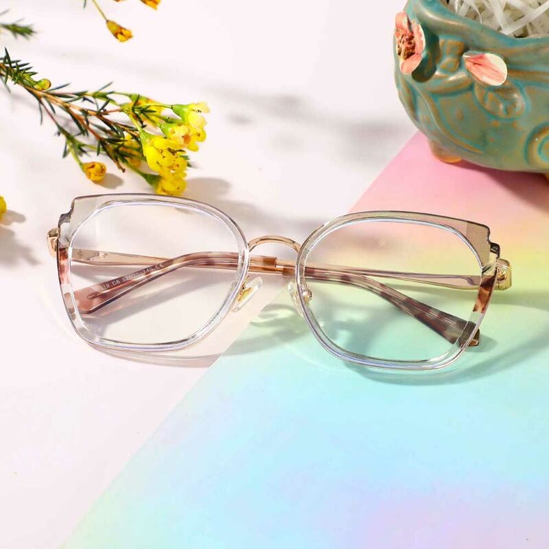 Amelia Cat Eye Gray Glasses