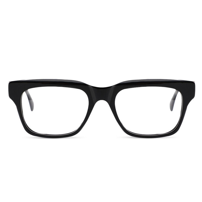 Olga Square Black Glasses