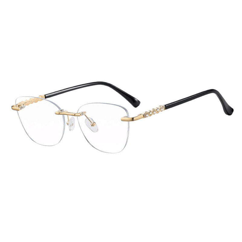 Bridget Cat Eye Black Glasses