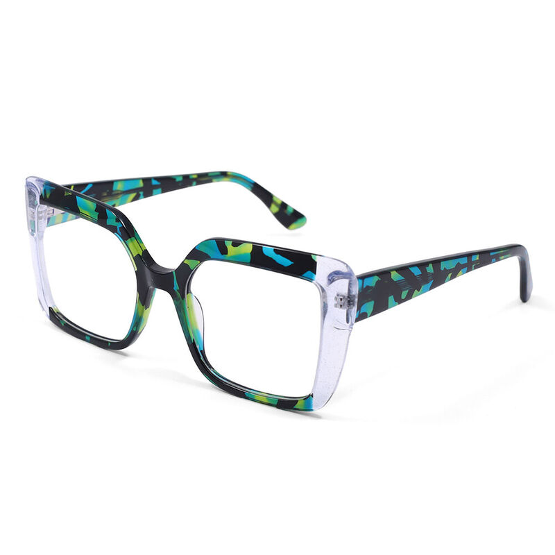 Hearst Cat Eye Green Glasses