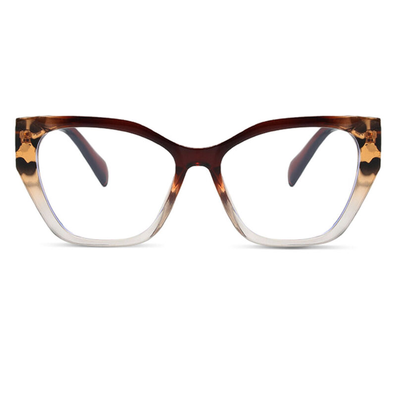 Kristin Cat Eye Brown Glasses