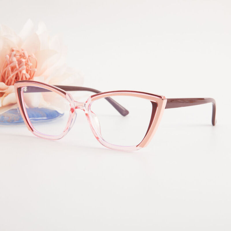 Keynes Cat Eye Pink Glasses