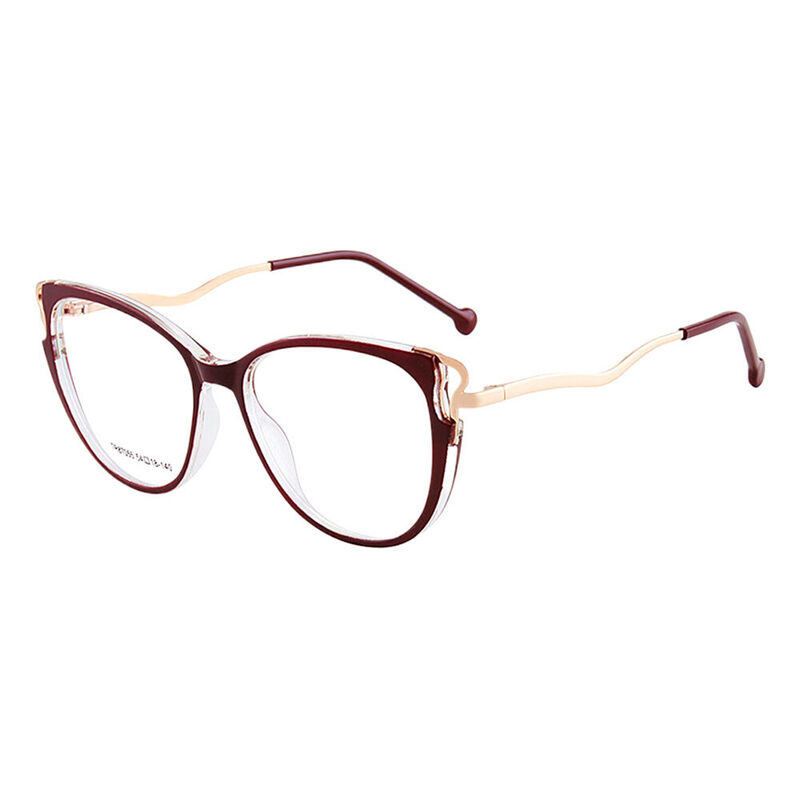 Walten Cat Eye Red Glasses