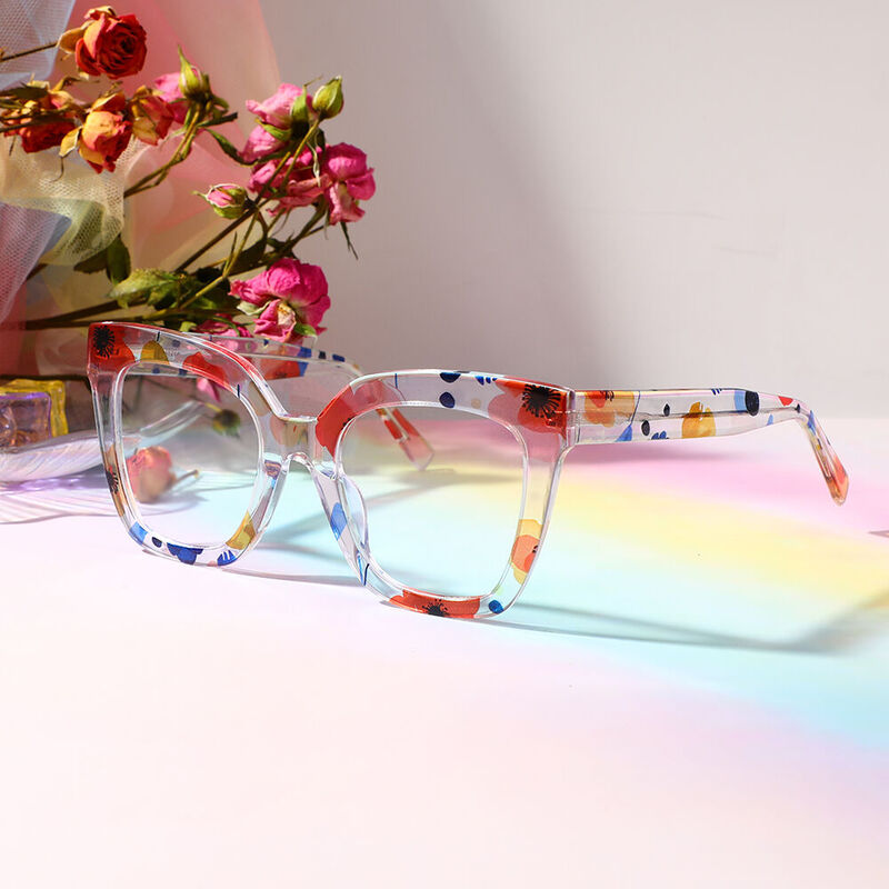 Longfel Square Clear Glasses
