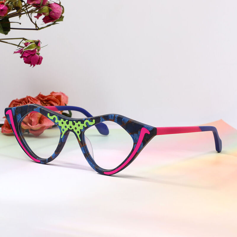 Occhiali da Vista Clapham Cat Eye Blu