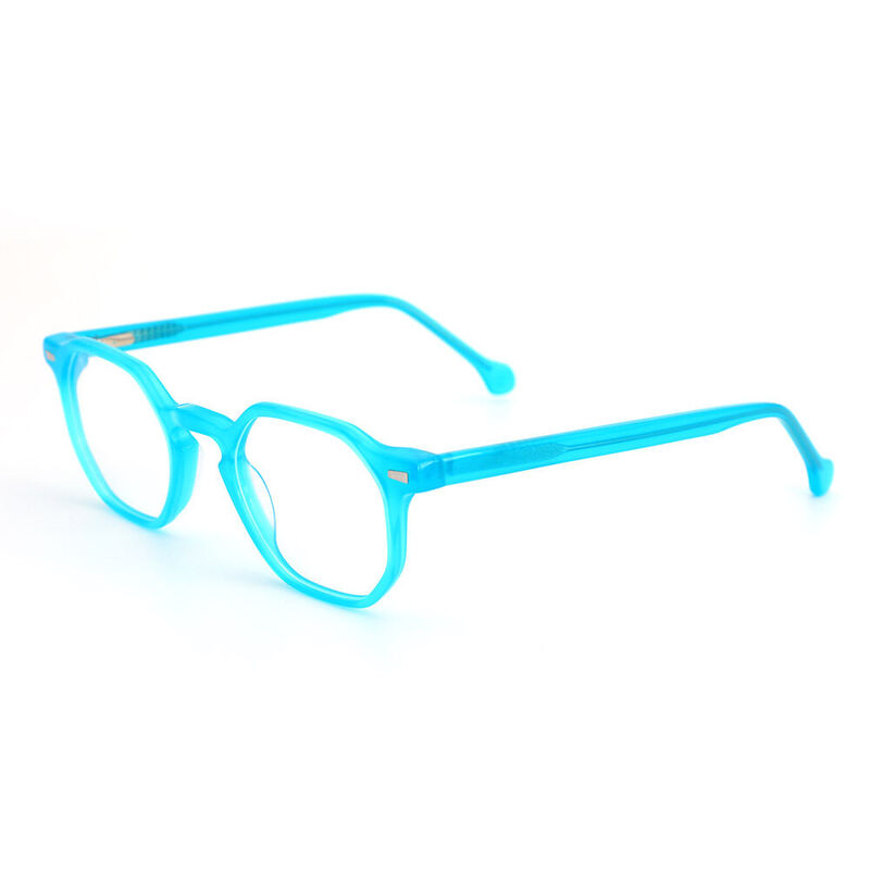Micah Geometrische Blaue Brille