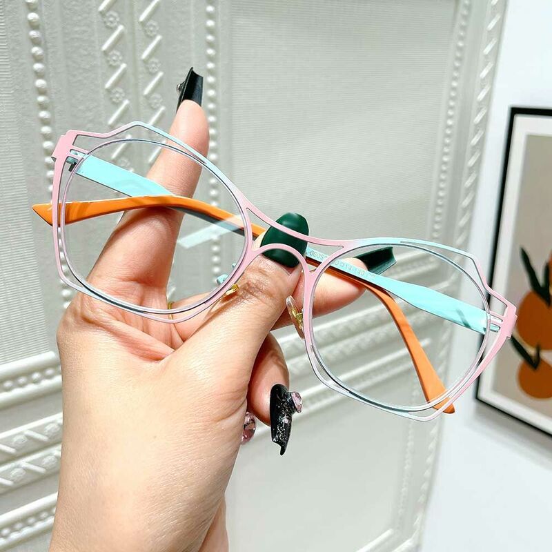 Foster Cat Eye Blue Glasses