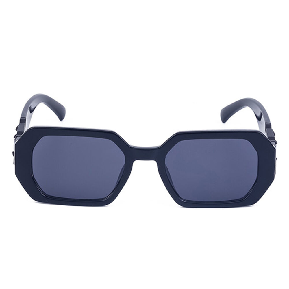 Riddle Geometric Black Sunglasses