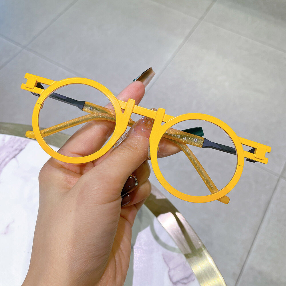 Beck Round Orange Glasses